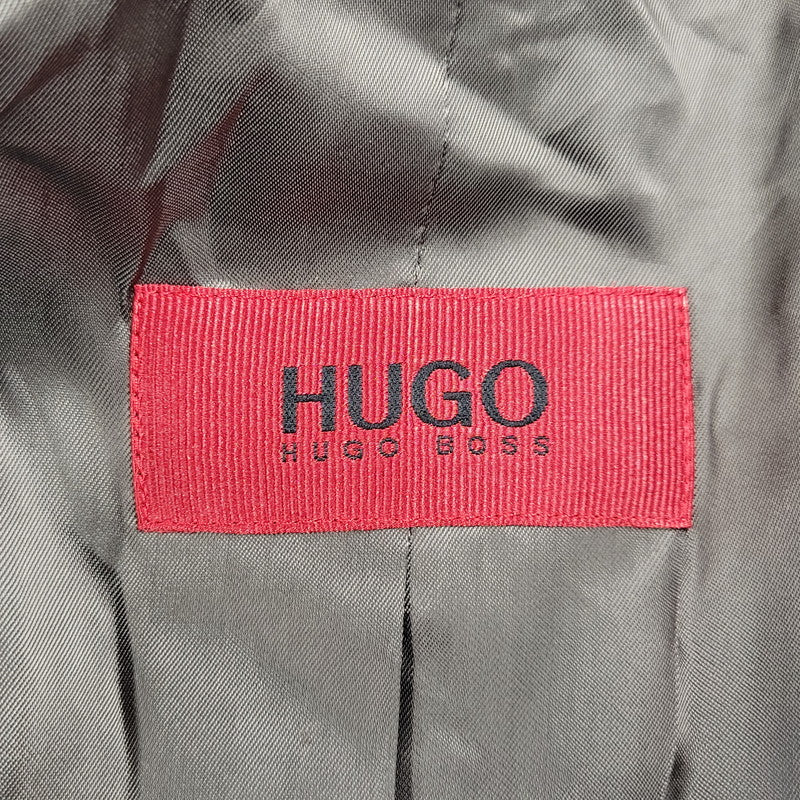 【中古品】【メンズ】 HUGO BOSS ヒューゴボス STRIPE TAILORED SET-UP ストライプ テーラード セットアップ スーツ 141-261007-sm-16-izu サイズ：下記参照 カラー：チャコール 万代Net店