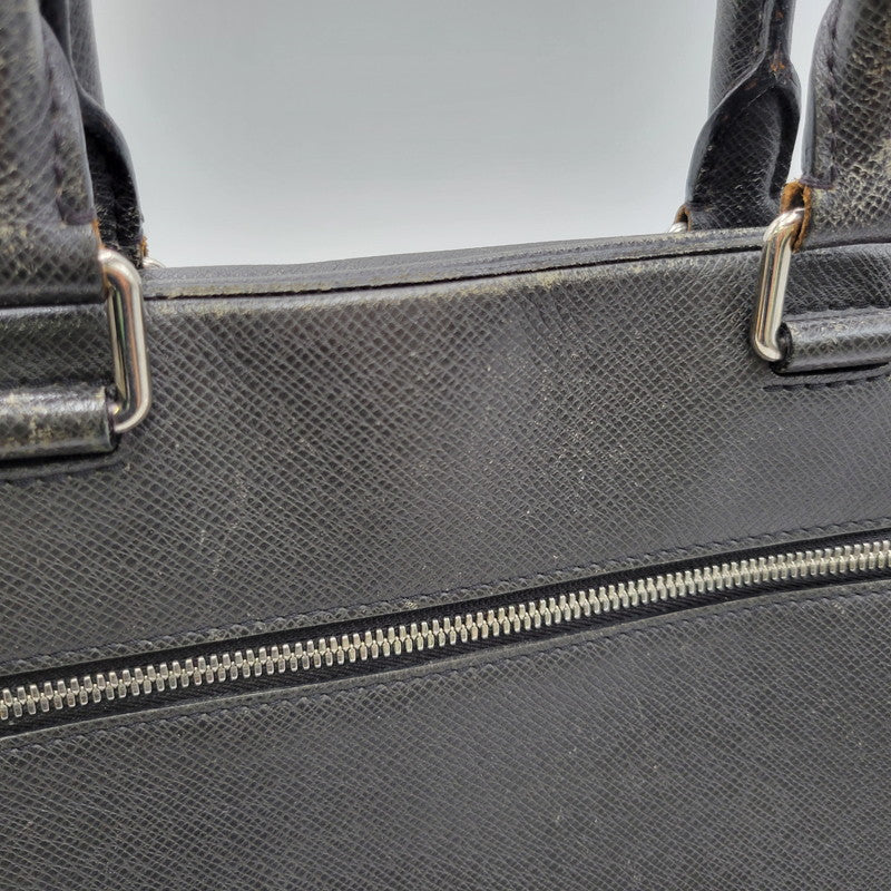 【現状渡し品】【メンズ/レディース】 LOUIS VUITTON ルイ・ヴィトン M33441 タイガ PDB MM NM ポルトドキュマン ビジネス ブリーフケース カバン 鞄 179-260924-cs-11-izu カラー：ブラック 万代Net店