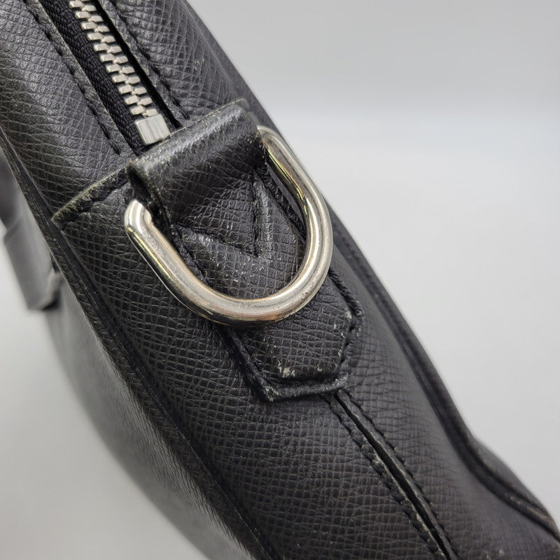 【現状渡し品】【メンズ/レディース】 LOUIS VUITTON ルイ・ヴィトン M33441 タイガ PDB MM NM ポルトドキュマン ビジネス ブリーフケース カバン 鞄 179-260924-cs-11-izu カラー：ブラック 万代Net店