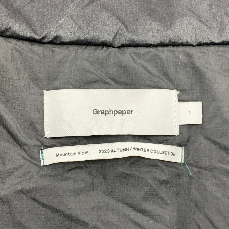 【中古品】【メンズ】 GRAPHPAPER グラフペーパー GM233-30053 23AW PERTEX パーテックス QUANTUM INSULATED BLOUSON クオンタム インシュレイテッド ブルゾン アウター 140-261018-ya-08-izu サイズ：1 カラー：ブラック 万代Net店