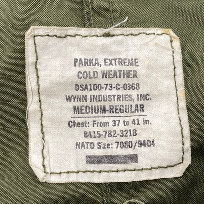 【中古品】【メンズ】 U.S.ARMY ユーエスアーミー DSA100-73-C-0368 DLA100-84-C-0301(ライナー) 70S M65 FISHTAIL PARKA フィッシュテールパーカー アウター 146-261007-ya-05-izu サイズ：M-R カラー：カーキ 万代Net店