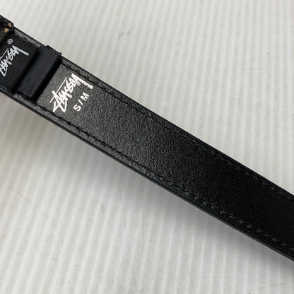 【中古品】【メンズ/レディース】 STUSSY ステューシー PONY HAIR DRESS BELT ポニー ヘアー ドレス ベルト 205-260927-kh-09-izu サイズ：S/M カラー：ベージュ×ブラック 万代Net店