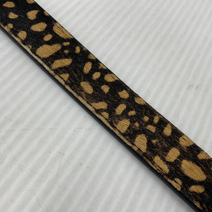【中古品】【メンズ/レディース】 STUSSY ステューシー PONY HAIR DRESS BELT ポニー ヘアー ドレス ベルト 205-260927-kh-09-izu サイズ：S/M カラー：ベージュ×ブラック 万代Net店