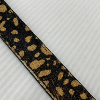 【中古品】【メンズ/レディース】 STUSSY ステューシー PONY HAIR DRESS BELT ポニー ヘアー ドレス ベルト 205-260927-kh-09-izu サイズ：S/M カラー：ベージュ×ブラック 万代Net店