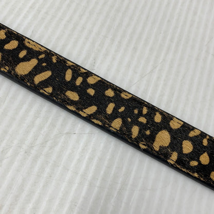 【中古品】【メンズ/レディース】 STUSSY ステューシー PONY HAIR DRESS BELT ポニー ヘアー ドレス ベルト 205-260927-kh-09-izu サイズ：S/M カラー：ベージュ×ブラック 万代Net店