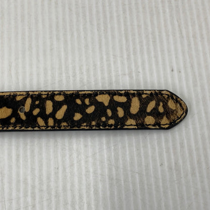 【中古品】【メンズ/レディース】 STUSSY ステューシー PONY HAIR DRESS BELT ポニー ヘアー ドレス ベルト 205-260927-kh-09-izu サイズ：S/M カラー：ベージュ×ブラック 万代Net店