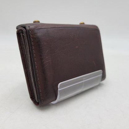 【中古品】【メンズ/レディース】 M+ エムピウ ミッレフォッリエ 二つ折り 財布 サイフ 200-260927-yn-10-izu カラー：ブラウン 万代Net店