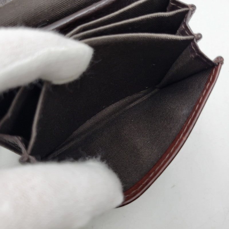【中古品】【メンズ/レディース】 M+ エムピウ ミッレフォッリエ 二つ折り 財布 サイフ 200-260927-yn-10-izu カラー：ブラウン 万代Net店