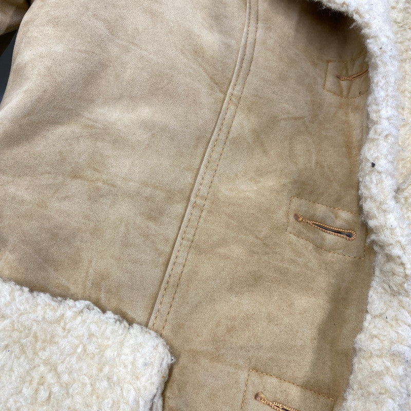 【現状渡し品】【メンズ】 WIMAN ワイマン USA製 60～70’S BOA JACKET ボア ジャケット アウター 146-260925-yn-01-izu サイズ：L カラー：ベージュ 万代Net店