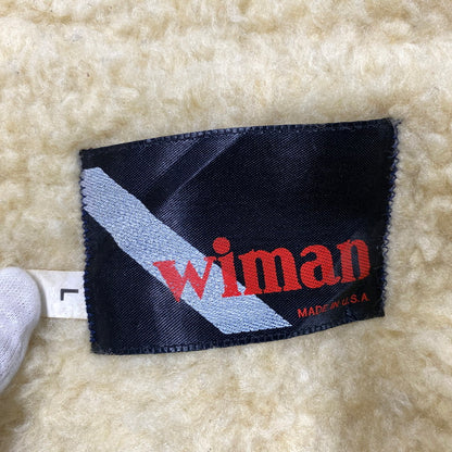 【現状渡し品】【メンズ】 WIMAN ワイマン USA製 60～70’S BOA JACKET ボア ジャケット アウター 146-260925-yn-01-izu サイズ：L カラー：ベージュ 万代Net店