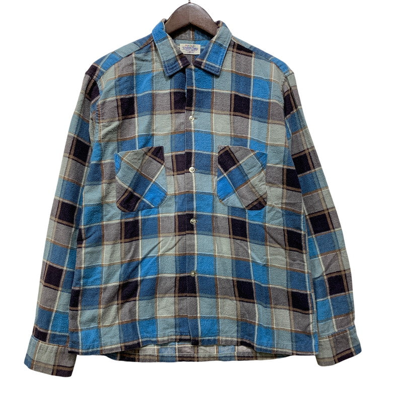 【中古品】【メンズ】 NOFADE ノーフェード OPEN COLLAR L S CHECK SHIRT オープンカラー チェックシャツ 長袖 トップス 146-260925-ay-05-izu サイズ：M カラー：マルチカラー 万代Net店