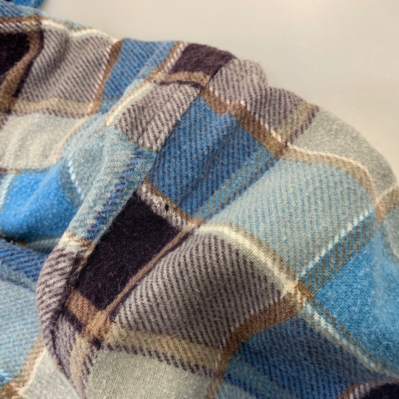 【中古品】【メンズ】 NOFADE ノーフェード OPEN COLLAR L S CHECK SHIRT オープンカラー チェックシャツ 長袖 トップス 146-260925-ay-05-izu サイズ：M カラー：マルチカラー 万代Net店