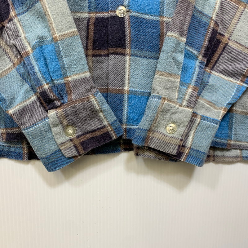 【中古品】【メンズ】 NOFADE ノーフェード OPEN COLLAR L S CHECK SHIRT オープンカラー チェックシャツ 長袖 トップス 146-260925-ay-05-izu サイズ：M カラー：マルチカラー 万代Net店
