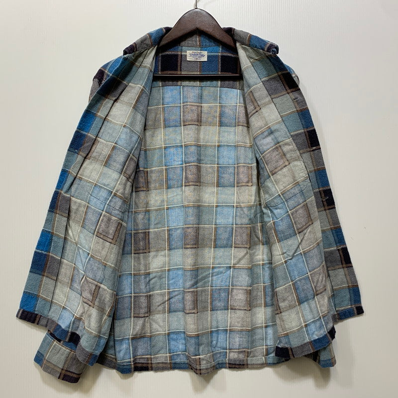【中古品】【メンズ】 NOFADE ノーフェード OPEN COLLAR L S CHECK SHIRT オープンカラー チェックシャツ 長袖 トップス 146-260925-ay-05-izu サイズ：M カラー：マルチカラー 万代Net店