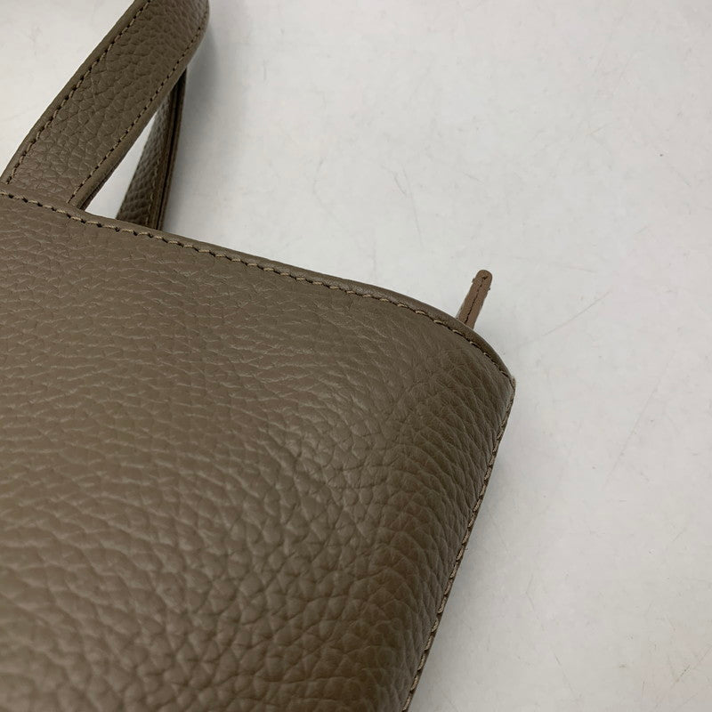 【中古品】【レディース】 HUSH TUG ハッシュタグ LEATHER HAND BAG レザー ハンドバッグ 鞄 カバン 188-260925-ay-15-izu カラー：グレージュ系 万代Net店