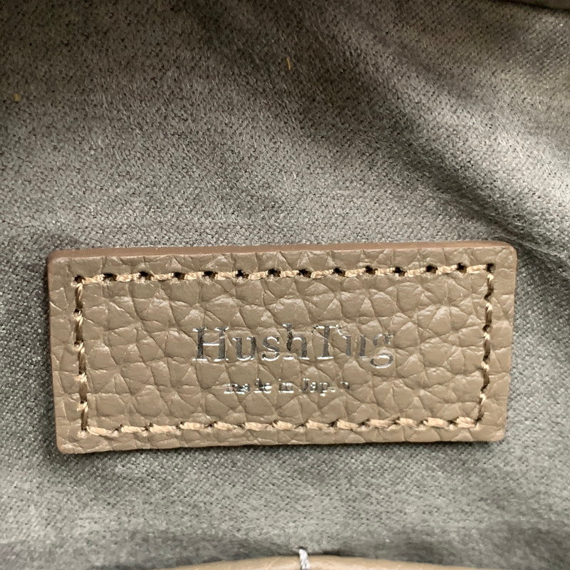 【中古品】【レディース】 HUSH TUG ハッシュタグ LEATHER HAND BAG レザー ハンドバッグ 鞄 カバン 188-260925-ay-15-izu カラー：グレージュ系 万代Net店