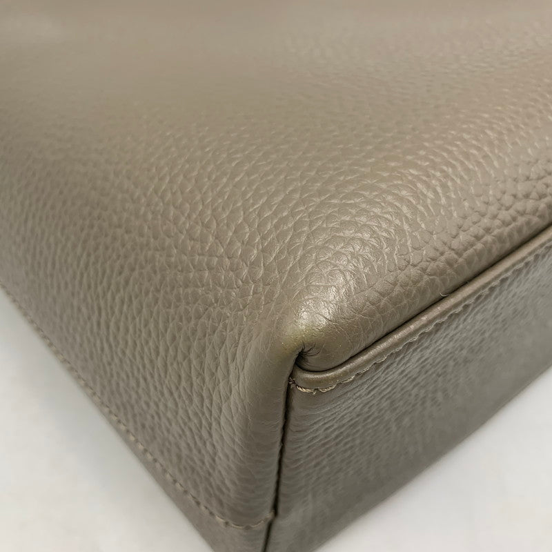 【中古品】【レディース】 HUSH TUG ハッシュタグ LEATHER HAND BAG レザー ハンドバッグ 鞄 カバン 188-260925-ay-15-izu カラー：グレージュ系 万代Net店