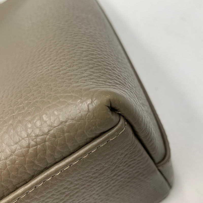 【中古品】【レディース】 HUSH TUG ハッシュタグ LEATHER HAND BAG レザー ハンドバッグ 鞄 カバン 188-260925-ay-15-izu カラー：グレージュ系 万代Net店