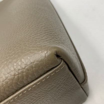 【中古品】【レディース】 HUSH TUG ハッシュタグ LEATHER HAND BAG レザー ハンドバッグ 鞄 カバン 188-260925-ay-15-izu カラー：グレージュ系 万代Net店