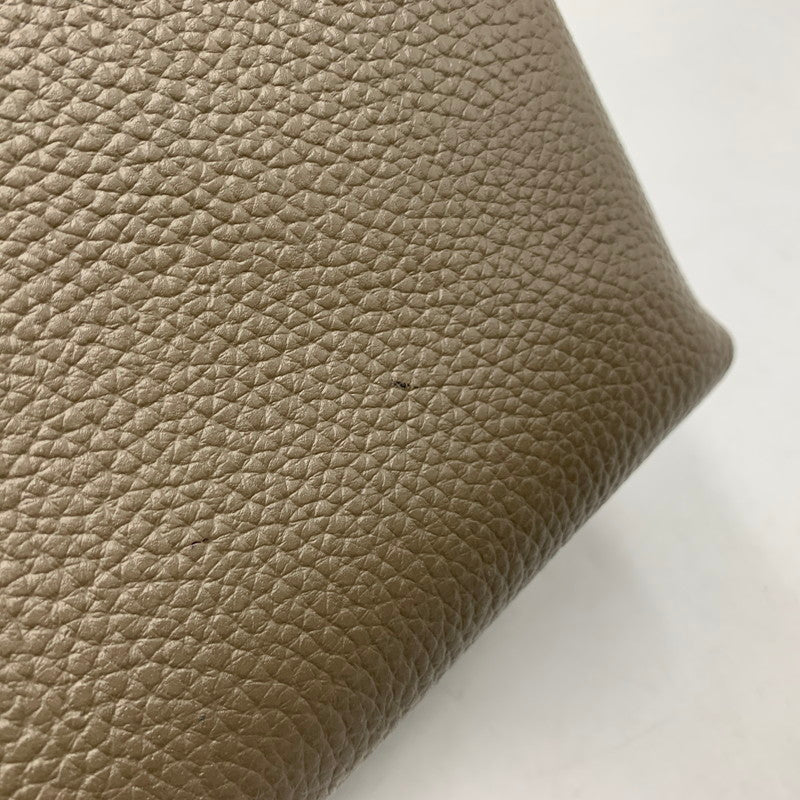 【中古品】【レディース】 HUSH TUG ハッシュタグ LEATHER HAND BAG レザー ハンドバッグ 鞄 カバン 188-260925-ay-15-izu カラー：グレージュ系 万代Net店