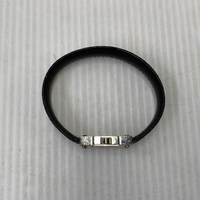 【中古品】【メンズ/レディース】 LOUIS VUITTON ルイ・ヴィトン M6606E ダミエ ブラスレ・チェックイット ブレスレット 179-260927-kh-08-izu カラー：ブラック×シルバー 万代Net店