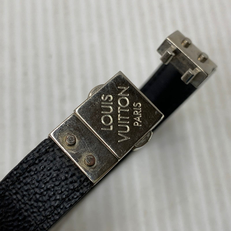 【中古品】【メンズ/レディース】 LOUIS VUITTON ルイ・ヴィトン M6606E ダミエ ブラスレ・チェックイット ブレスレット 179-260927-kh-08-izu カラー：ブラック×シルバー 万代Net店