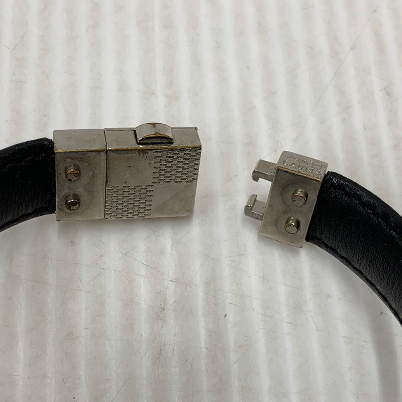【中古品】【メンズ/レディース】 LOUIS VUITTON ルイ・ヴィトン M6606E ダミエ ブラスレ・チェックイット ブレスレット 179-260927-kh-08-izu カラー：ブラック×シルバー 万代Net店