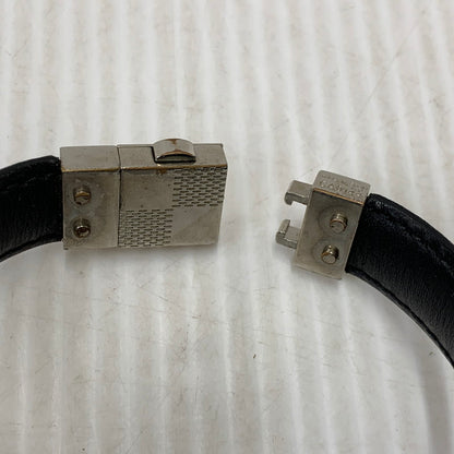 【中古品】【メンズ/レディース】 LOUIS VUITTON ルイ・ヴィトン M6606E ダミエ ブラスレ・チェックイット ブレスレット 179-260927-kh-08-izu カラー：ブラック×シルバー 万代Net店