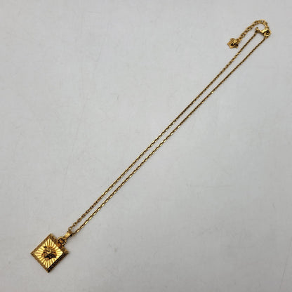 【中古品】【メンズ/レディース】 VERSACE ヴェルサーチ MEDUSA SQUARE NECKLACE メドゥーサ スクエア ネックレス アクセサリー 182-260927-yn-06-izu カラー：ゴールド 万代Net店