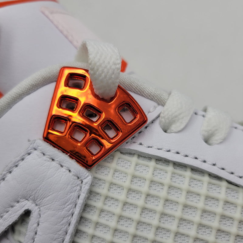 【中古美品】【メンズ】 NIKE ナイキ CT8527-118 AIR JORDAN 4 RETRO エア ジョーダン フォー レトロ スニーカー シューズ 靴 160-260923-cs-08-izu サイズ：27.5cm カラー：WHITE/TEAM ORANGE 万代Net店