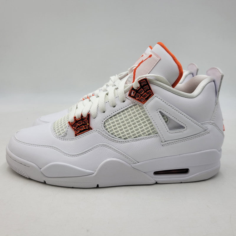 【中古美品】【メンズ】 NIKE ナイキ CT8527-118 AIR JORDAN 4 RETRO エア ジョーダン フォー レトロ スニーカー シューズ 靴 160-260923-cs-08-izu サイズ：27.5cm カラー：WHITE/TEAM ORANGE 万代Net店