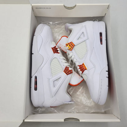 【中古美品】【メンズ】 NIKE ナイキ CT8527-118 AIR JORDAN 4 RETRO エア ジョーダン フォー レトロ スニーカー シューズ 靴 160-260923-cs-08-izu サイズ：27.5cm カラー：WHITE/TEAM ORANGE 万代Net店
