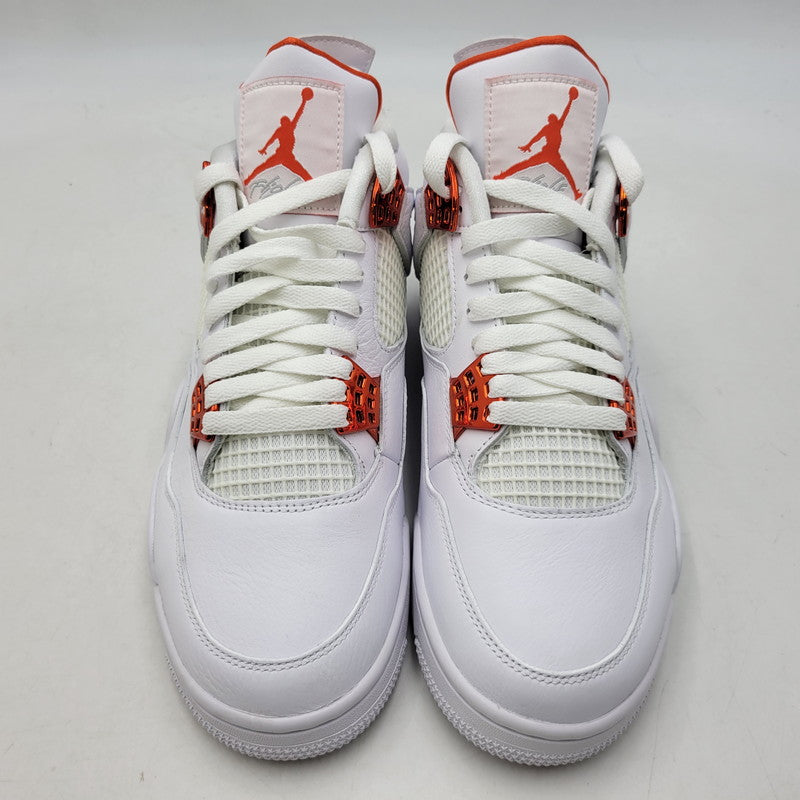 【中古美品】【メンズ】 NIKE ナイキ CT8527-118 AIR JORDAN 4 RETRO エア ジョーダン フォー レトロ スニーカー シューズ 靴 160-260923-cs-08-izu サイズ：27.5cm カラー：WHITE/TEAM ORANGE 万代Net店