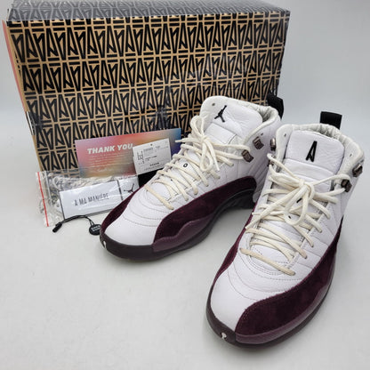 【中古品】【メンズ】 NIKE ナイキ×A MA MANIERE ア・マ・マニエール DV6989-100 WOMEN'S AIR JORDAN 12 ウィメンズ エア ジョーダン スニーカー シューズ 靴 160-260923-cs-16-izu サイズ：28cm カラー：WHITE/BLACK-BURGUNDY CRUSH 万代Net店