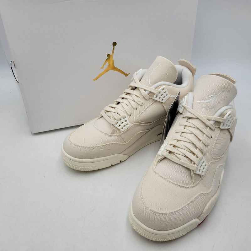 【中古美品】【メンズ】 NIKE ナイキ WMNS AIR JORDAN 4 RETRO DQ4909-100 ウィメンズ エア ジョーダン 4 レトロ スニーカー 靴 160-260923-as-19-izu サイズ：28.5cm カラー：SAIL/SAIL-CEMENT GREY-FIRE RED 万代Net店