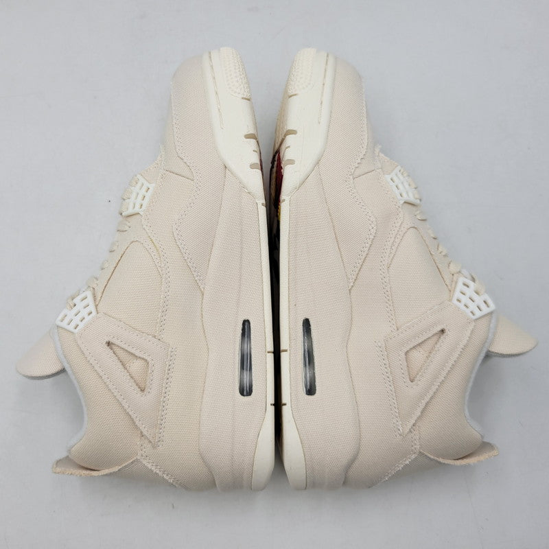 【中古美品】【メンズ】 NIKE ナイキ WMNS AIR JORDAN 4 RETRO DQ4909-100 ウィメンズ エア ジョーダン 4 レトロ スニーカー 靴 160-260923-as-19-izu サイズ：28.5cm カラー：SAIL/SAIL-CEMENT GREY-FIRE RED 万代Net店
