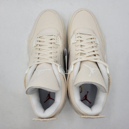 【中古美品】【メンズ】 NIKE ナイキ WMNS AIR JORDAN 4 RETRO DQ4909-100 ウィメンズ エア ジョーダン 4 レトロ スニーカー 靴 160-260923-as-19-izu サイズ：28.5cm カラー：SAIL/SAIL-CEMENT GREY-FIRE RED 万代Net店