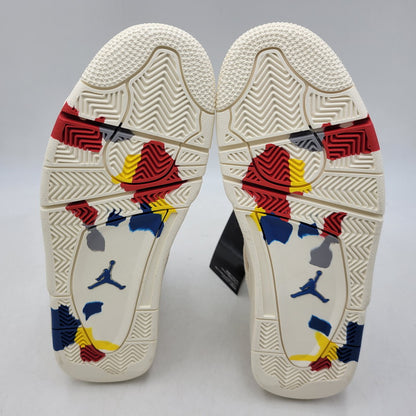 【中古美品】【メンズ】 NIKE ナイキ WMNS AIR JORDAN 4 RETRO DQ4909-100 ウィメンズ エア ジョーダン 4 レトロ スニーカー 靴 160-260923-as-19-izu サイズ：28.5cm カラー：SAIL/SAIL-CEMENT GREY-FIRE RED 万代Net店
