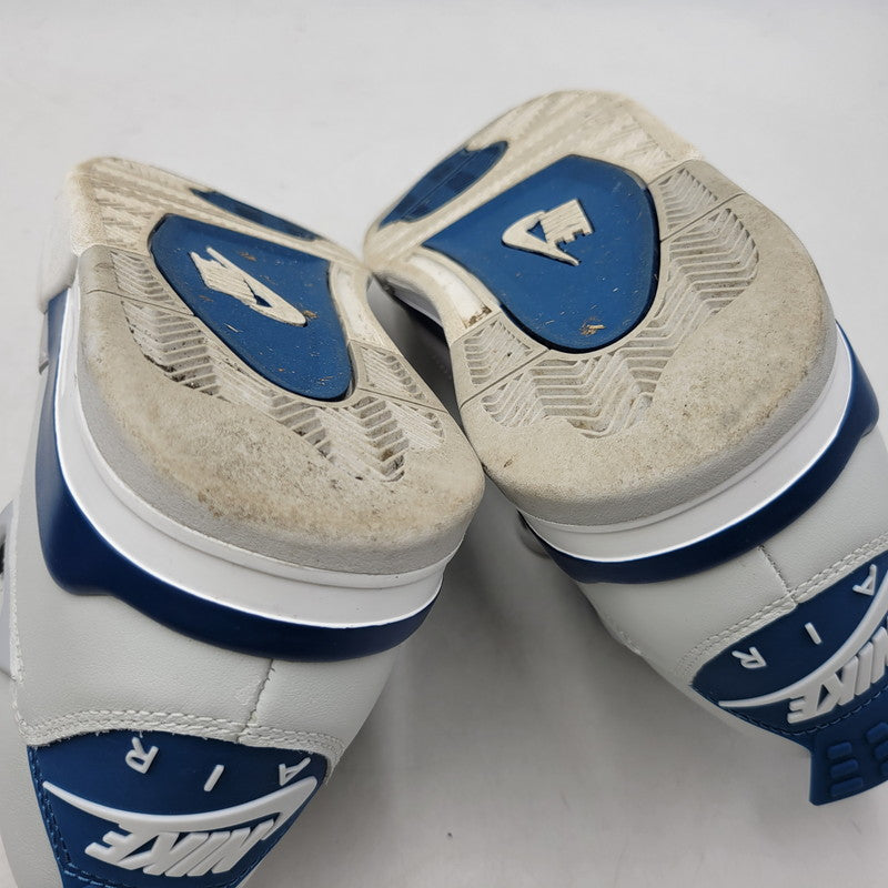 【中古品】【メンズ】 NIKE ナイキ AIR JORDAN 4 RETRO FV5029-141 エアジョーダン 4 レトロ スニーカー 靴 160-260923-as-18-izu サイズ：28cm カラー：OFF WHITE/MILITARY BLUE 万代Net店