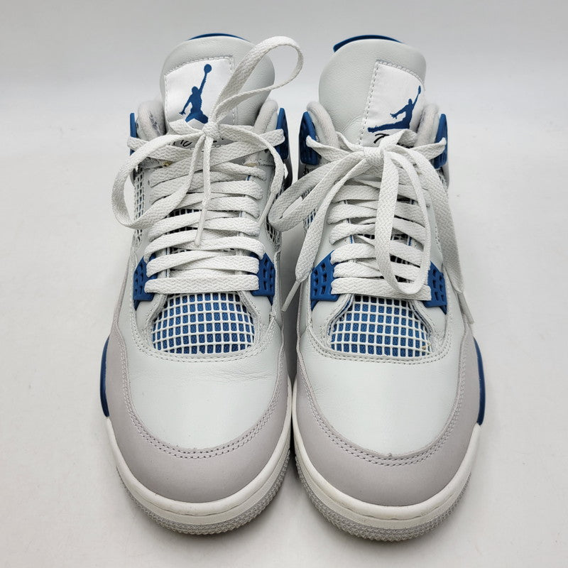 【中古品】【メンズ】 NIKE ナイキ AIR JORDAN 4 RETRO FV5029-141 エアジョーダン 4 レトロ スニーカー 靴 160-260923-as-18-izu サイズ：28cm カラー：OFF WHITE/MILITARY BLUE 万代Net店