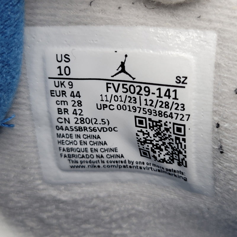 【中古品】【メンズ】 NIKE ナイキ AIR JORDAN 4 RETRO FV5029-141 エアジョーダン 4 レトロ スニーカー 靴 160-260923-as-18-izu サイズ：28cm カラー：OFF WHITE/MILITARY BLUE 万代Net店