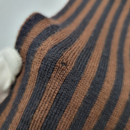 【中古品】【メンズ/レディース】 FENDI フェンディ ZUCCA PATTERN WOOL SCARF ズッカ柄 ウール スカーフ ストール マフラー 183-260927-as-21-izu カラー：ブラウン×ブラック 万代Net店
