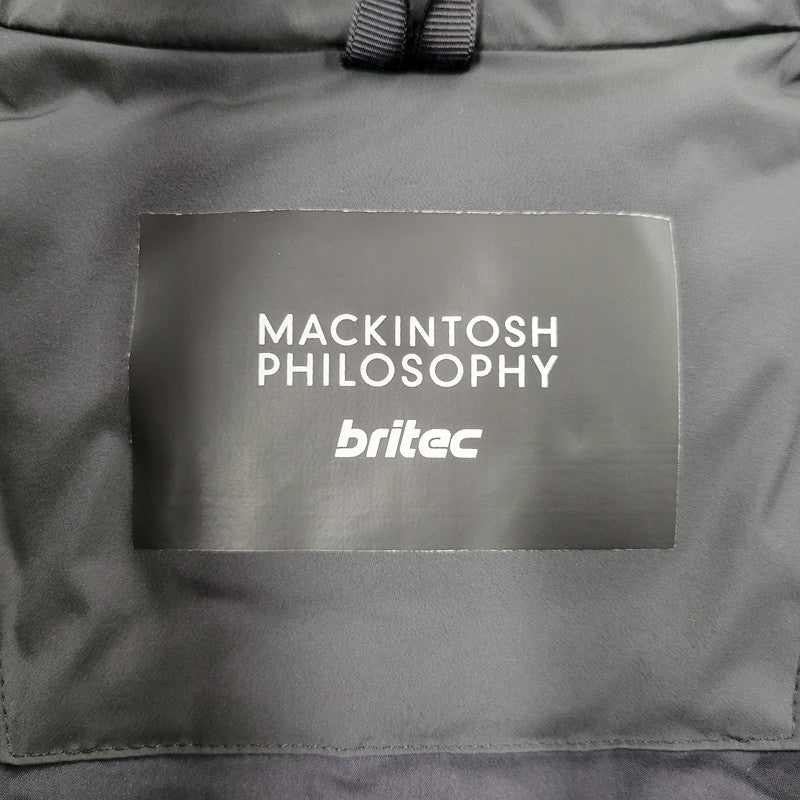 【中古品】【メンズ】 MACKINTOSH PHILOSOPHY マッキントッシュフィロソフィー H1F42-269-09 ブリテック ダウンブルゾン シルキータッチナイロン ジャケット 141-261010-as-26-izu サイズ：38 カラー：ブラック 万代Net店