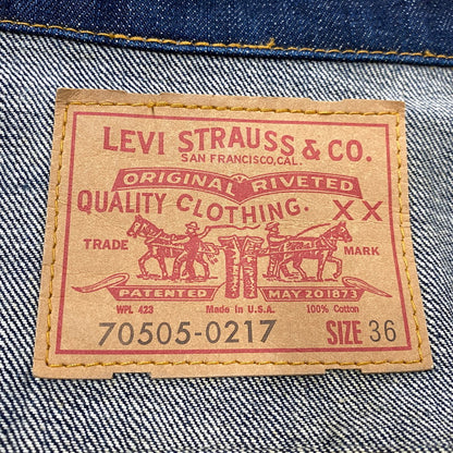 【中古美品】【メンズ】 LEVI'S VINTAGE CLOTHING リーバイスビンテージクロージング 刻印555 2000年製 1967年モデル復刻 00S 4TH DENIM JACKET デニム ジャケット アウター 146-261003-ya-06-izu サイズ：36 カラー：インディゴ 万代Net店