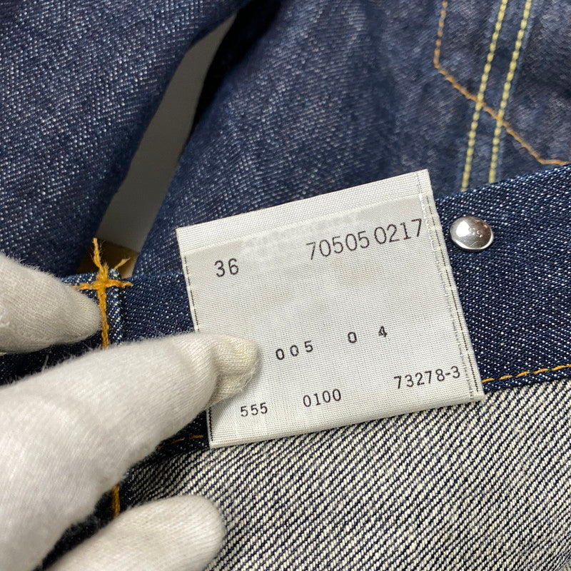 【中古美品】【メンズ】 LEVI'S VINTAGE CLOTHING リーバイスビンテージクロージング 刻印555 2000年製 1967年モデル復刻 00S 4TH DENIM JACKET デニム ジャケット アウター 146-261003-ya-06-izu サイズ：36 カラー：インディゴ 万代Net店