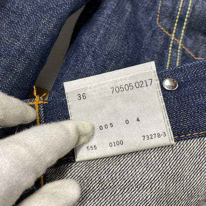 【中古美品】【メンズ】 LEVI'S VINTAGE CLOTHING リーバイスビンテージクロージング 刻印555 2000年製 1967年モデル復刻 00S 4TH DENIM JACKET デニム ジャケット アウター 146-261003-ya-06-izu サイズ：36 カラー：インディゴ 万代Net店