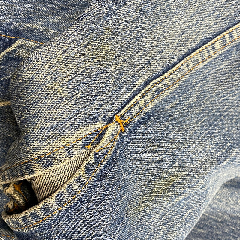 【中古品】【メンズ】 LEVI'S リーバイス 刻印350 極東工場 不均等V BIG-E 60-70S 70505 4TH DENIM JACKETデニム ジャケット アウター 146-261003-ya-10-izu サイズ：下記参照 カラー：ライトインディゴ 万代Net店