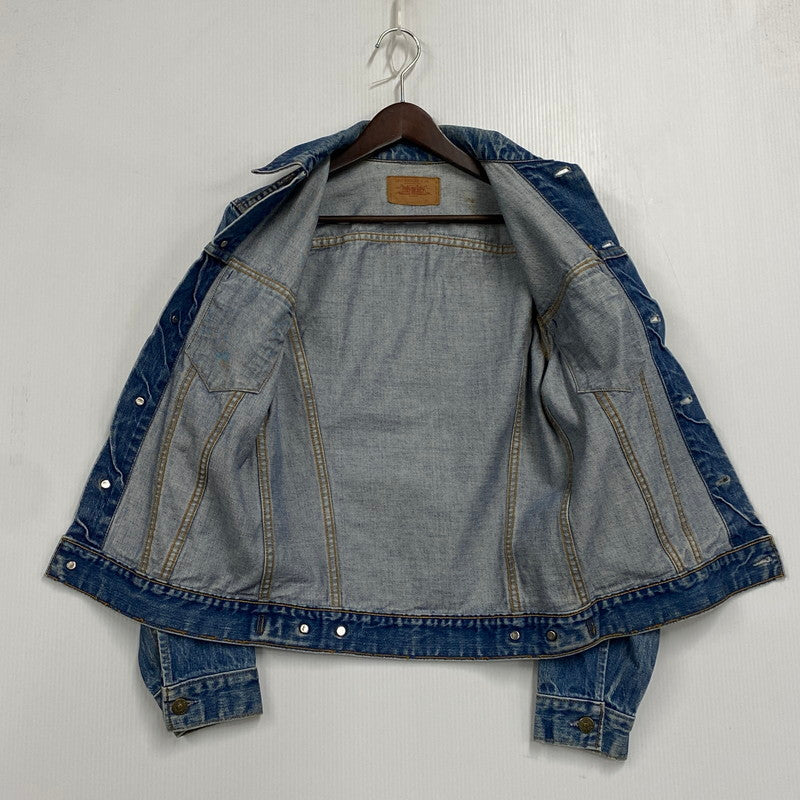 【中古品】【メンズ】 LEVI'S リーバイス 刻印350 極東工場 不均等V BIG-E 60-70S 70505 4TH DENIM JACKETデニム ジャケット アウター 146-261003-ya-10-izu サイズ：下記参照 カラー：ライトインディゴ 万代Net店