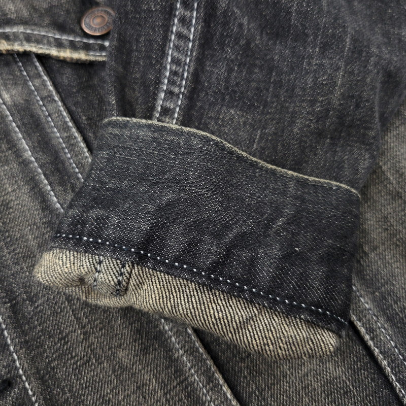 【中古品】【メンズ】 LEVI'S リーバイス 70599-09 BLACK DENIM JACKET ブラック デニムジャケット アウター 146-261015-ay-08-izu サイズ：M カラー：ブラック 万代Net店