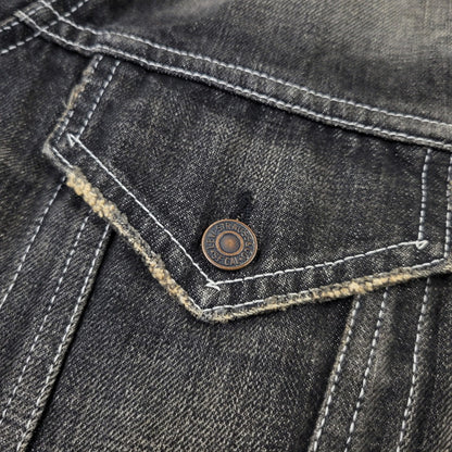 【中古品】【メンズ】 LEVI'S リーバイス 70599-09 BLACK DENIM JACKET ブラック デニムジャケット アウター 146-261015-ay-08-izu サイズ：M カラー：ブラック 万代Net店